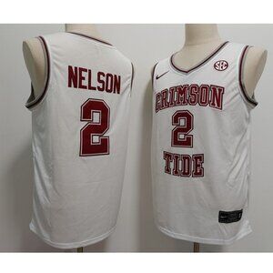 Mens Grant Nelson White Stitched Jersey